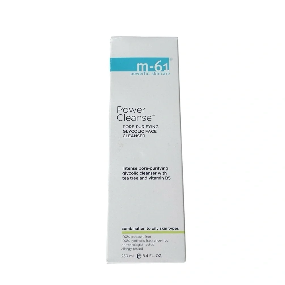M-61 Power Cleanse- 250 ml./ 8.4 oz -Pore- Purifying Glycolic Face Cleanser NIB